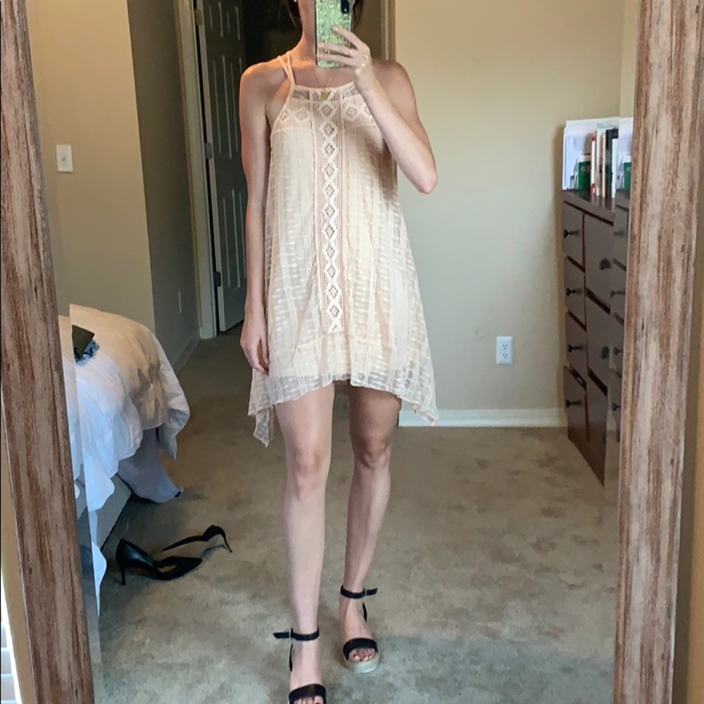 Pink Women’s gypsy lace dress